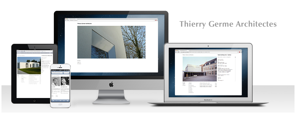 <strong>Thierry Germe Architectes</strong>  - Création du site Internet de l'agence d'architecture en Responsive Design